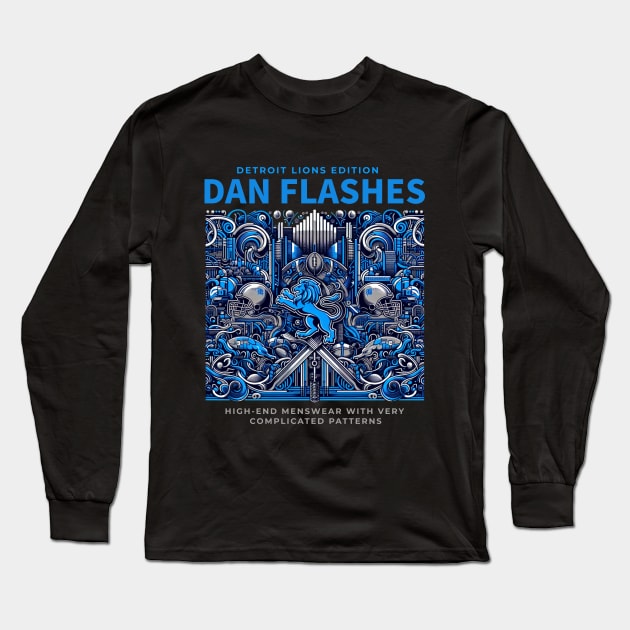 Dan Flashes Detroit Lions edition Long Sleeve T-Shirt by BodinStreet